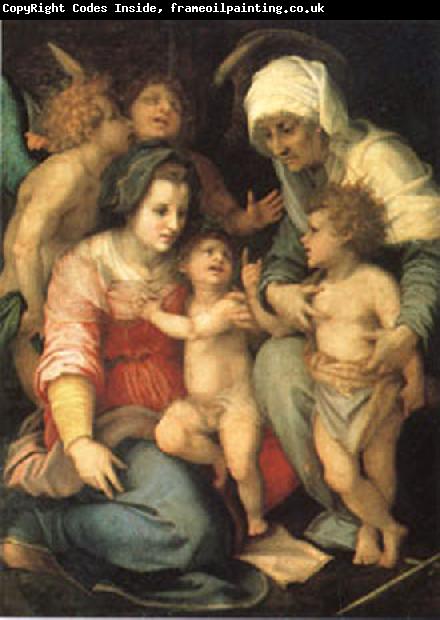 Andrea del Sarto The Holy Family with Angels (mk05)